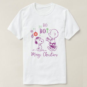 Jordnötter Snoopy & Charlie Brown Ho Ho Ho T Shirt