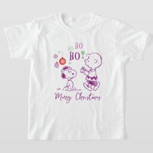 Jordnötter   Snoopy & Charlie Brown Ho Ho Ho T Shirt