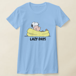 Jordnötter   Snoopy & Charlie Brown i Bean Bag Ord T Shirt