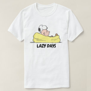 Jordnötter   Snoopy & Charlie Brown i Bean Bag Ord T Shirt