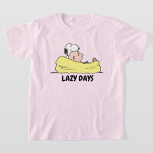 Jordnötter   Snoopy & Charlie Brown i Bean Bag Ord T Shirt