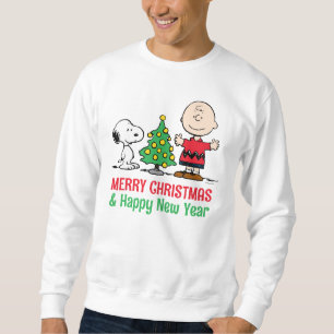 Jordnötter   Snoopy & Charlie Brown Julgran Lång Ärmad Tröja