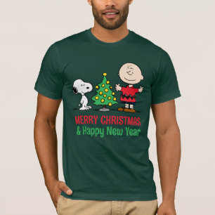Jordnötter   Snoopy & Charlie Brown Julgran T Shirt