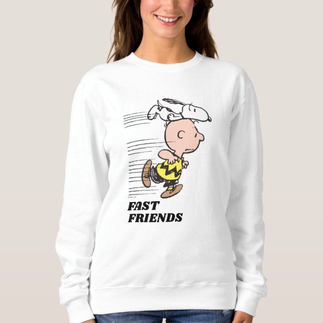 Jordnötter | Snoopy & Charlie Brown Springa T Shirt (Framsida)