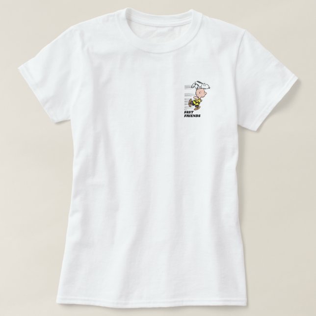Jordnötter | Snoopy & Charlie Brown Springa T Shirt (Design framsida)