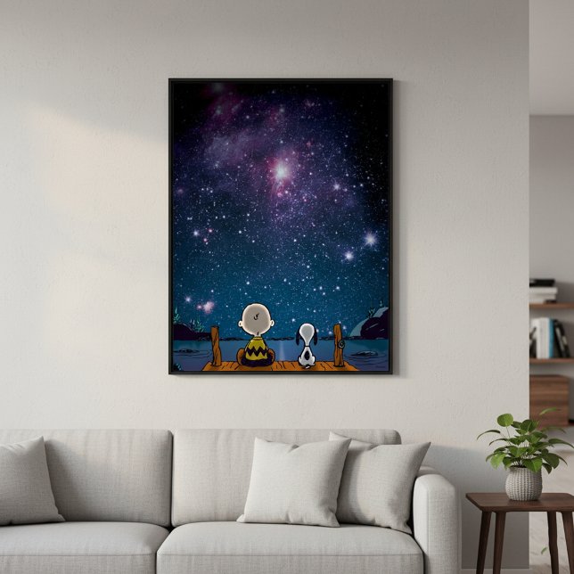 Jordnötter | Snoopy & Charlie Brown Star Watching Poster (Skapare uppladdad)