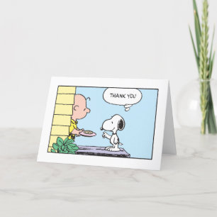Jordnötter Snoopy & Charlie Brown Tack Kort
