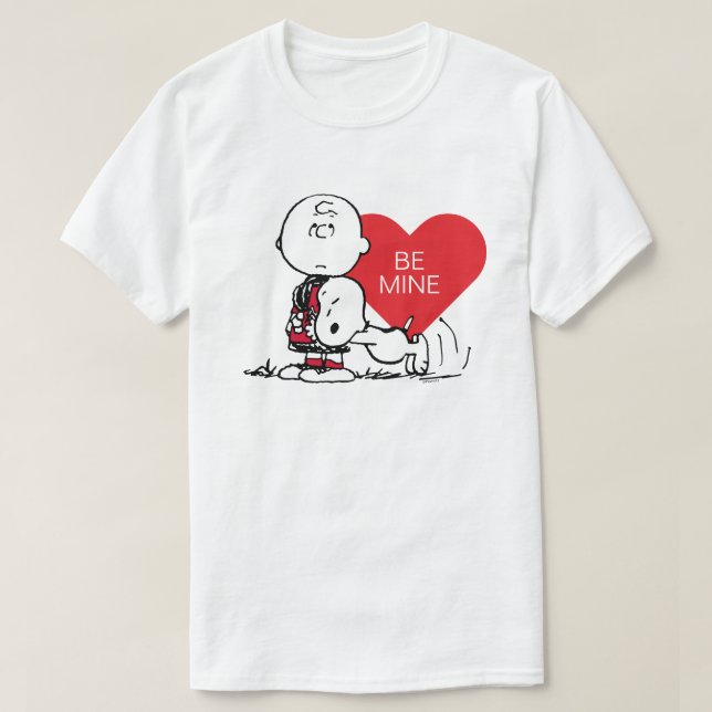 Jordnötter | Snoopy & Charlie Brown Valentine T Shirt (Design framsida)