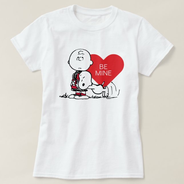 Jordnötter | Snoopy & Charlie Brown Valentine T Shirt (Design framsida)