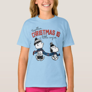 Jordnötter Snoopy & Charlie Brown Winter Scarf T Shirt