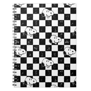 Jordnötter   Snoopy Checkated Flagga Anteckningsbok