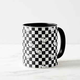 Jordnötter   Snoopy Checkated Flagga Mugg