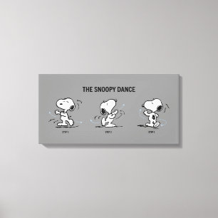 Jordnötter Snoopy Dance Canvastryck