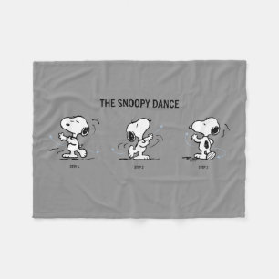 Jordnötter   Snoopy Dance Fleecefilt