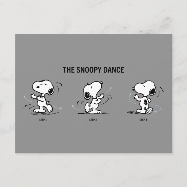 Jordnötter | Snoopy Dance Vykort (Framsida)