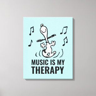 Jordnötter Snoopy Dancing Canvastryck