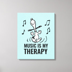 Jordnötter Snoopy Dancing Canvastryck