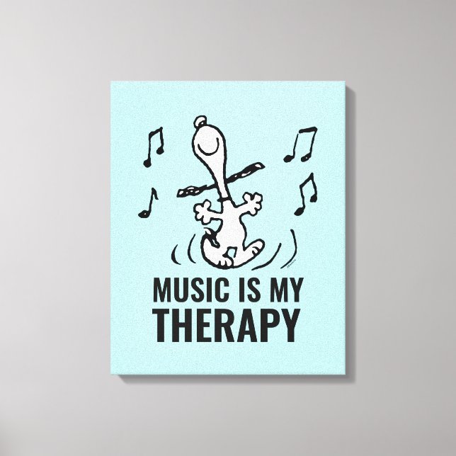 Jordnötter | Snoopy Dancing Canvastryck (Framsida)