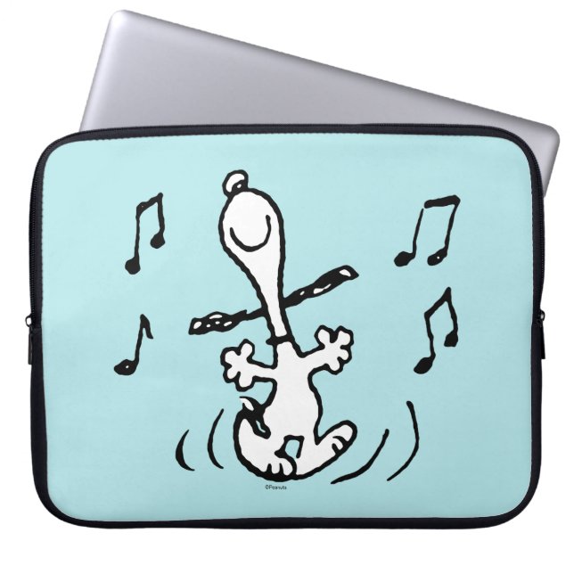 Jordnötter | Snoopy Dancing Laptop Fodral (Framsidan)