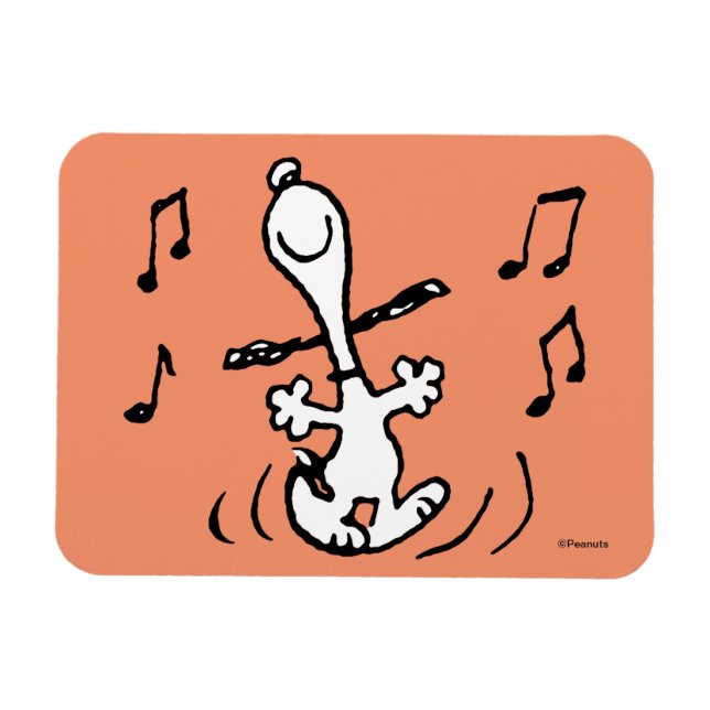Jordnötter | Snoopy Dancing Magnet (Horisontell)