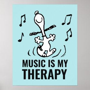 Jordnötter   Snoopy Dancing Poster