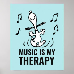 Jordnötter Snoopy Dancing Poster