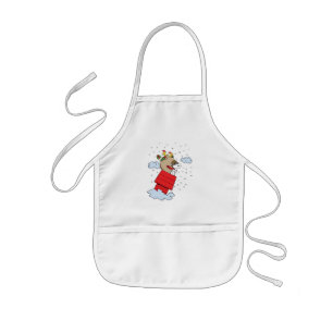 Jordnötter   Snoopy de flugande Ace vid jul Barnförkläde