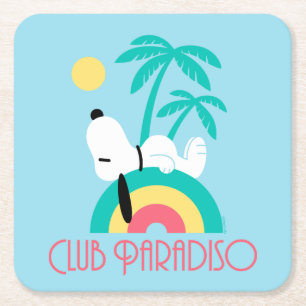 Jordnötter Snoopy Deco Dreams Klubb Paradiso Underlägg Papper Kvadrat