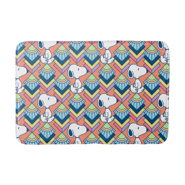 Jordnötter | Snoopy Deco Dreams Mönster Badrumsmatta (Framsidan)