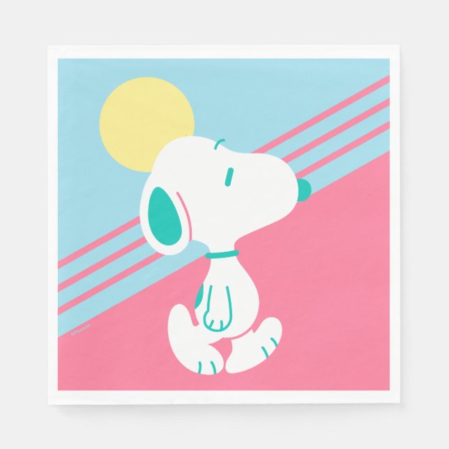 Jordnötter | Snoopy Deco Dreams Sol Pappersservett (Framsidan)
