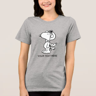 Jordnötter Snoopy den flygande ace BW T Shirt