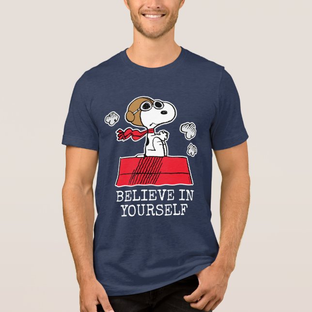 Jordnötter| Snoopy den flygande Ace T Shirt (Framsida)