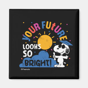 Jordnötter Snoopy Din framtid ser så ljus ut Magnet
