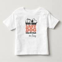 Jordnötter | Snoopy du säger lazy Hund som om det 
