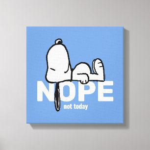 Jordnötter Snoopy Ej i dag Canvastryck