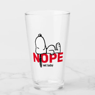 Jordnötter Snoopy Ej i dag Glaskopp