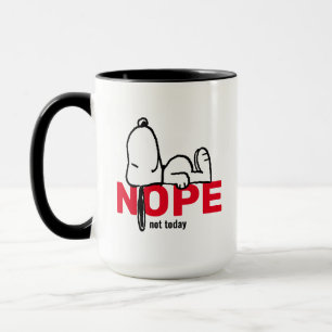 Jordnötter Snoopy Ej i dag Mugg