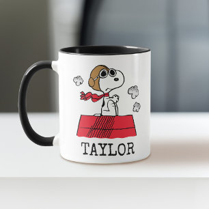 Jordnötter Snoopy flygande Ace Lägg till ditt Mugg