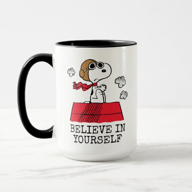 Jordnötter | Snoopy flygande Ace Mugg (Vänster)