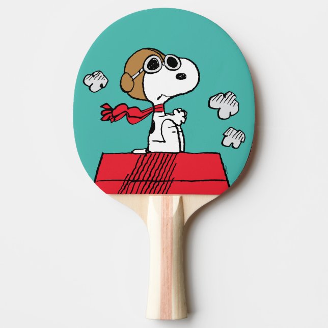 Jordnötter | Snoopy flygande Ace Pingisracket (Framsidan)