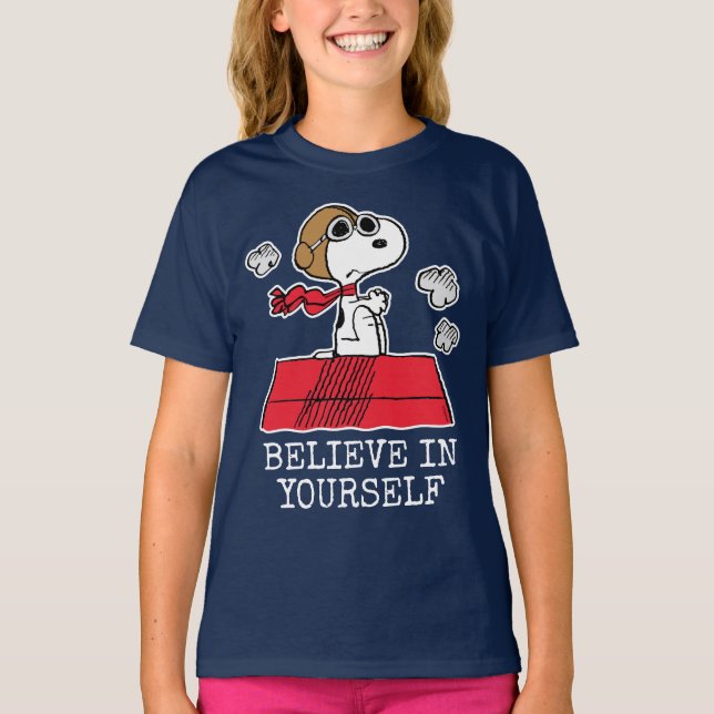 Jordnötter | Snoopy flygande Ace T Shirt (Framsida)