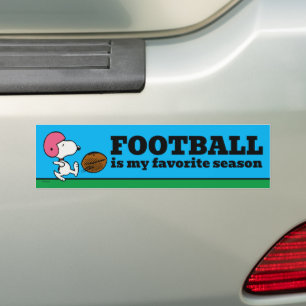 Jordnötter   Snoopy Football Kicker Bildekal