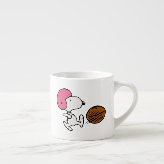 Jordnötter | Snoopy Football Kicker Espressomugg (Höger)