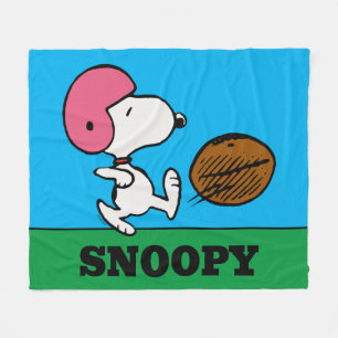 Jordnötter Snoopy Football Kicker Fleecefilt