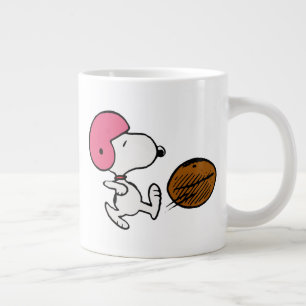 Jordnötter Snoopy Football Kicker Jumbo Mugg