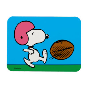 Jordnötter   Snoopy Football Kicker Magnet