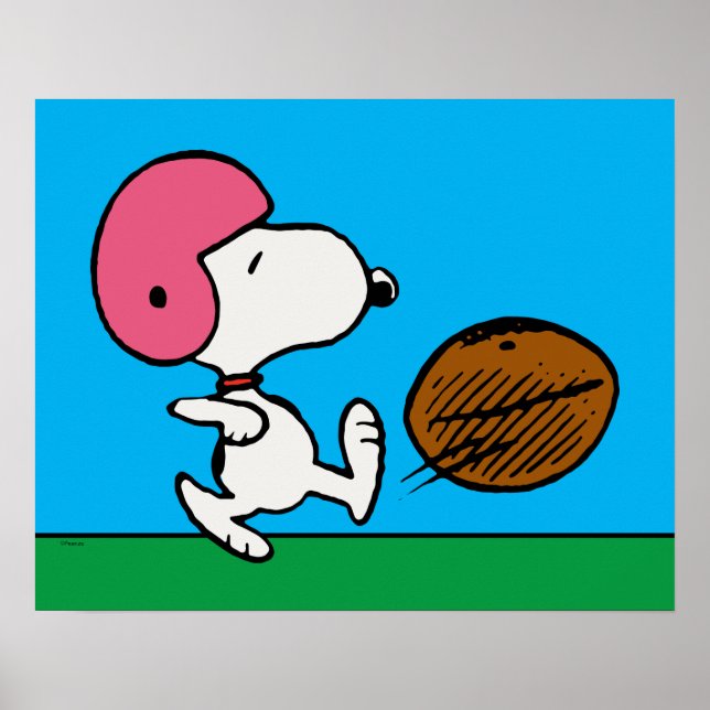 Jordnötter | Snoopy Football Kicker Poster (Framsidan)