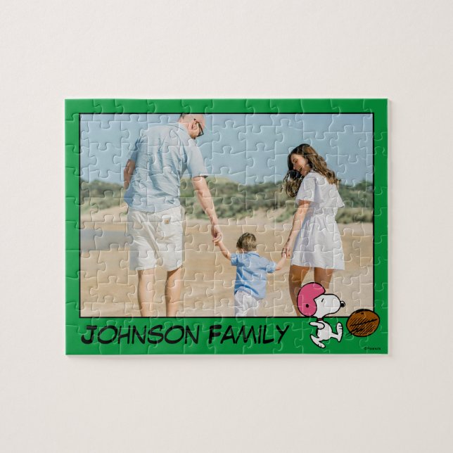 Jordnötter | Snoopy Football Kicker Pussel (Horisontell)