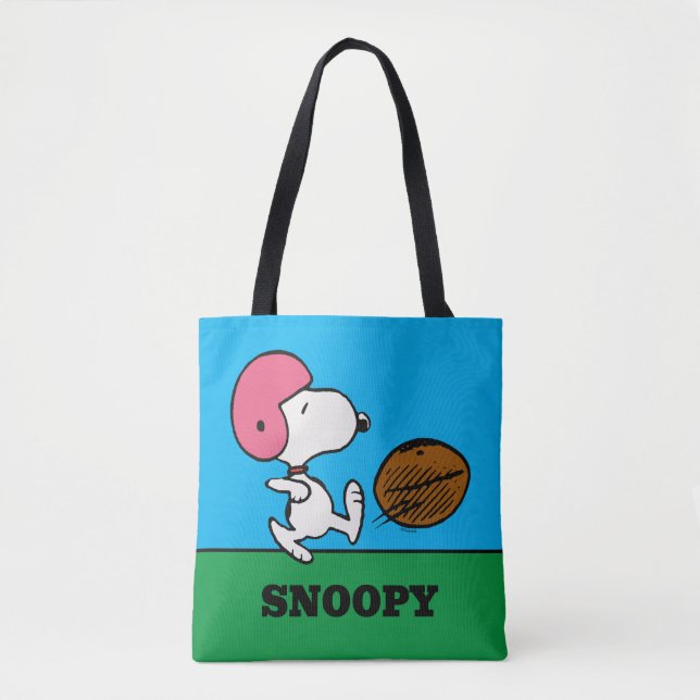 Jordnötter | Snoopy Football Kicker Tygkasse (Framsida)