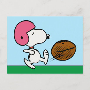 Jordnötter Snoopy Football Kicker Vykort